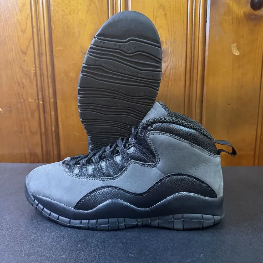 Jordan 10 Retro Shadow 2025 Release Size 10 Men HJ6779-001 Grey/Black
